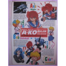 Project A-ko Shitajiki Gadget Anime 80s Movic